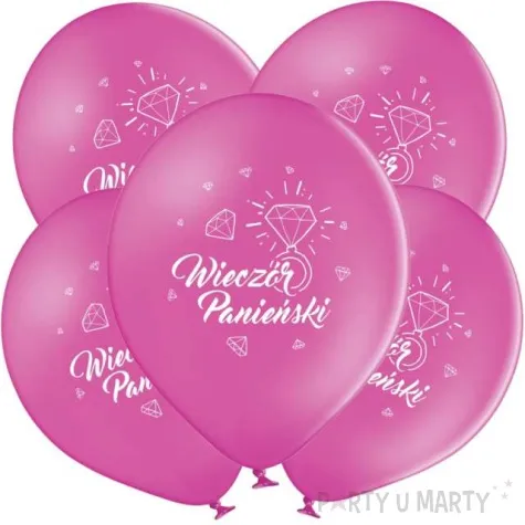 balony wieczor panienski rozowe adikbal 12 5 szt
