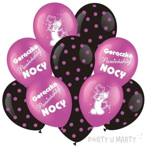 balony wieczor panienski rozowe partypal zestaw 10 szt