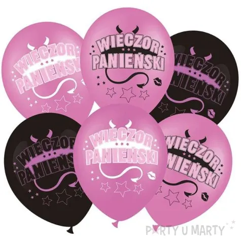 balony wieczor panienski rozowe partypal zestaw 8 szt