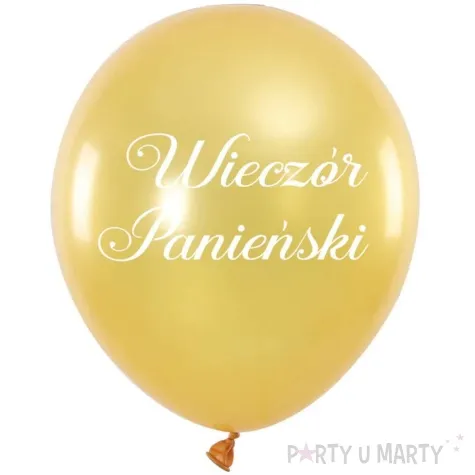 balony wieczor panienski zloty partypal 12 5 szt