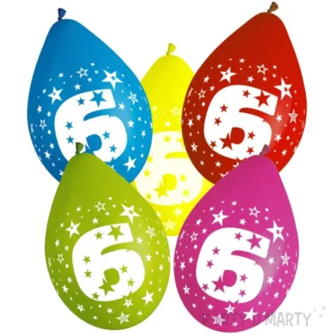 balony wiszace cyfra 6 gemar 12 5 szt