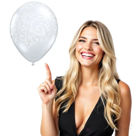 balony wzory transparentne qualatex 5 100 szt