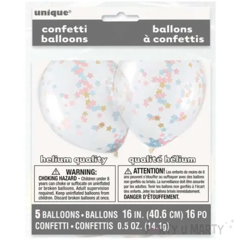 balony z konfetti classic mix unique 12 5 szt