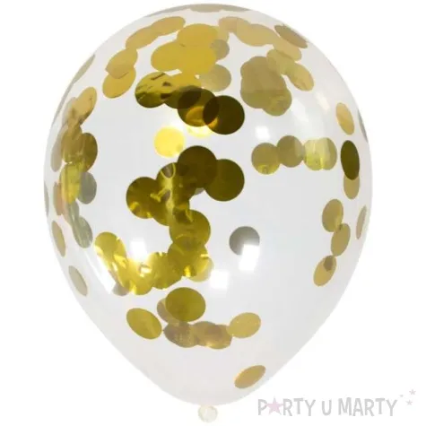 balony z konfetti classic zlote folat 12 4 szt