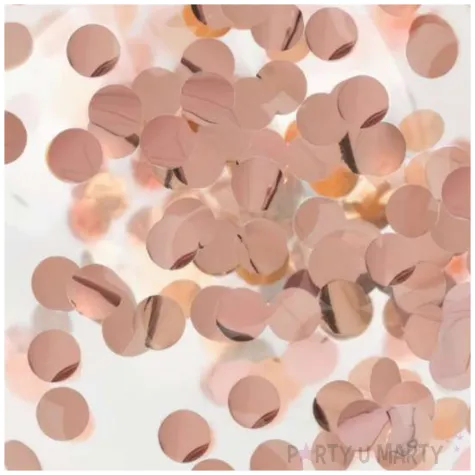 balony z konfetti transparentne rozowe zloto jix 12 100 szt