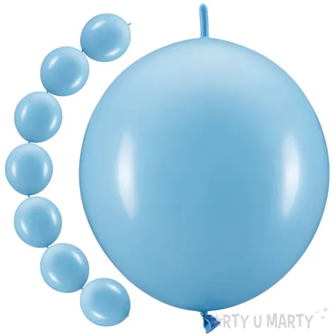 balony z lacznikiem blekitny partydeco 13 20 szt