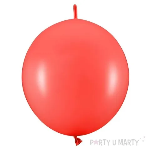 balony z lacznikiem czerwony partydeco 11 20 szt