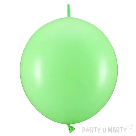 balony z lacznikiem zielony partydeco 11 20 szt