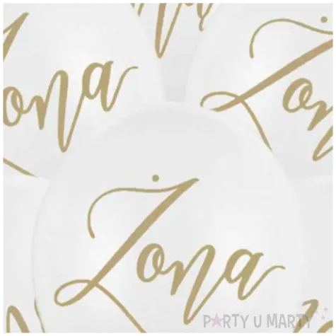 balony zona i maz pastel bialy partydeco 12 6 szt
