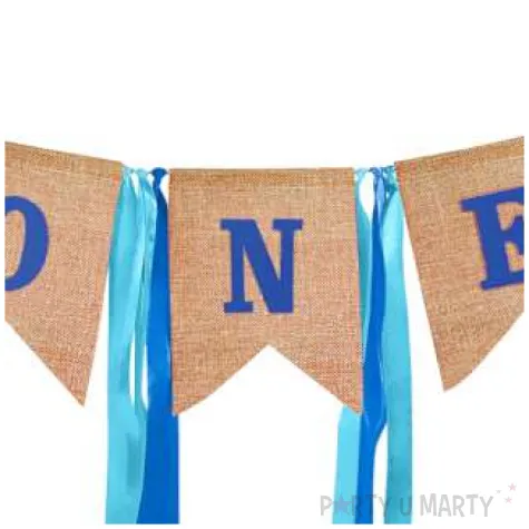 baner 1 urodziny one niebieskie wstazeczki partypal