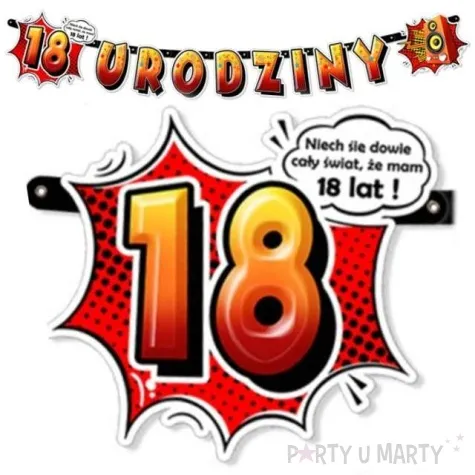 baner 18 urodziny 110 cm