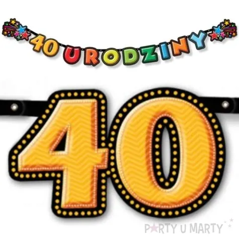 baner 40 urodzinki 195 cm