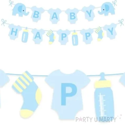 baner baby happy body blekitny partypal 300 cm