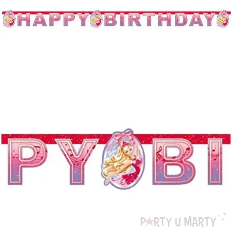 baner barbie happy birthday rozowa amscan 180 cm