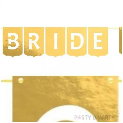 baner bride to be penisy zloty partycollection 3 m
