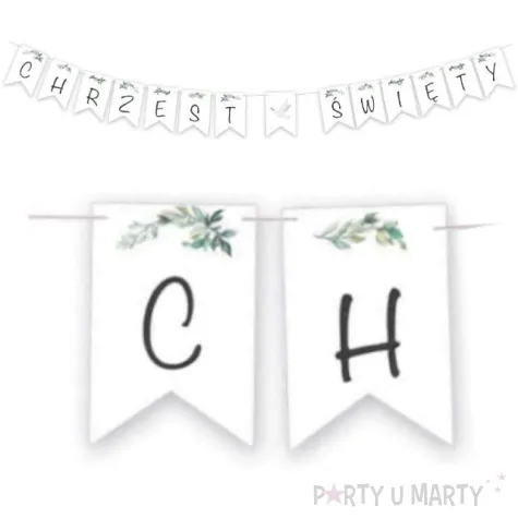 baner chrzest swiety i golabek bialy toledo 300 cm