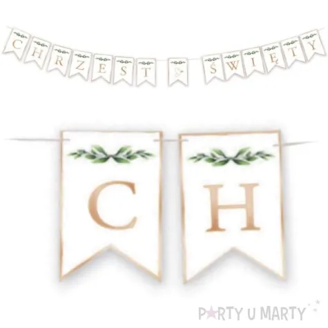 baner chrzest swiety z golabkiem bialy toledo 300 cm