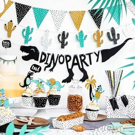 baner dinozaury dino party partydeco 90 cm