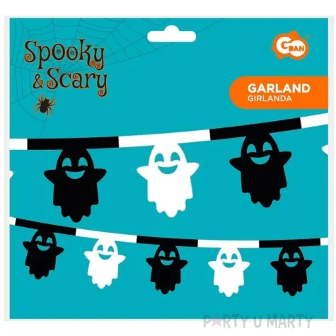 baner duchy halloween bialo czarny godan 3 6 m