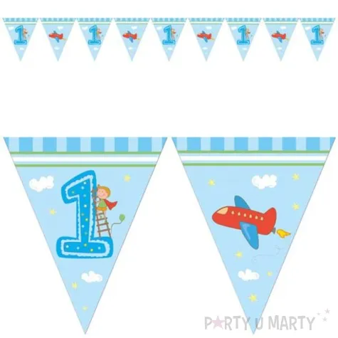 baner flagi 1 urodziny chlopca procos 230 cm