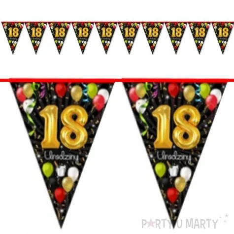 baner flagi 18 urodziny 2 m