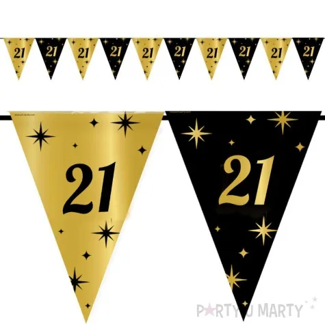 baner flagi 21 urodziny classy party 10m pd party