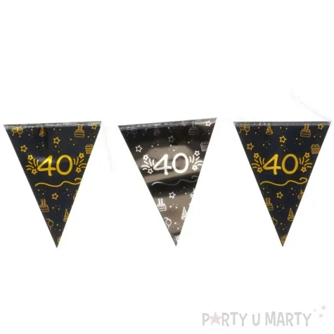 baner flagi 40 shining glam zloto srebrny folat 4 m