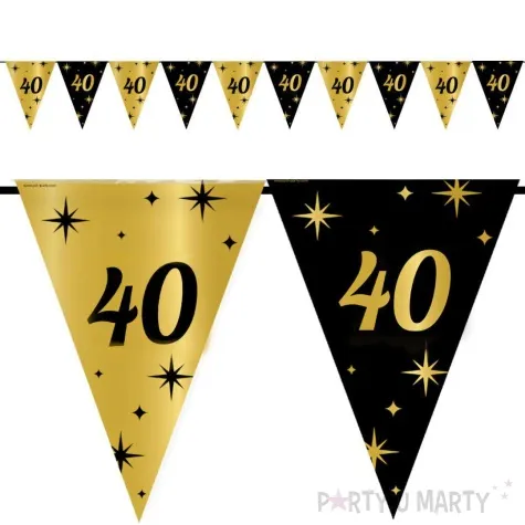 baner flagi 40 urodziny classy party 10m pd party