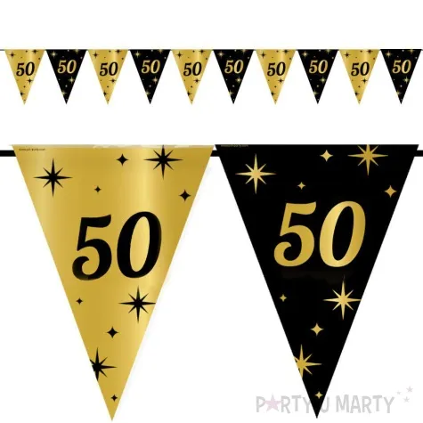 baner flagi 50 urodziny classy party 10m pd party