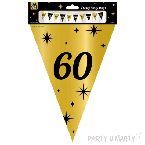 baner flagi 60 urodziny classy party 10m pd party