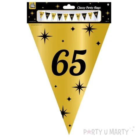 baner flagi 65 urodziny classy party 10m pd party