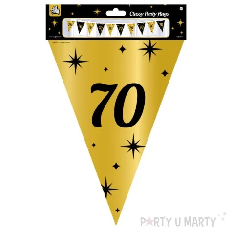 baner flagi 70 urodziny classy party 10m pd party