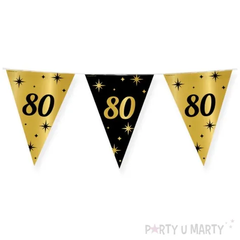 baner flagi 80 urodziny classy party 10m pd party