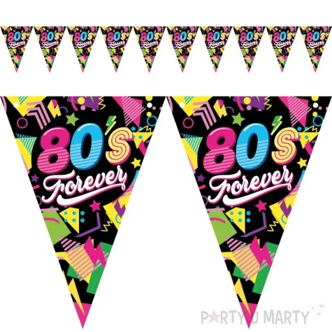 baner flagi 80s forever lata 80 guirca 3 m