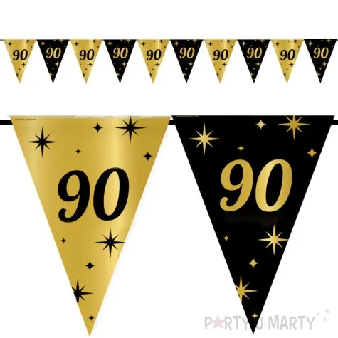 baner flagi 90 urodziny classy party 10m pd party