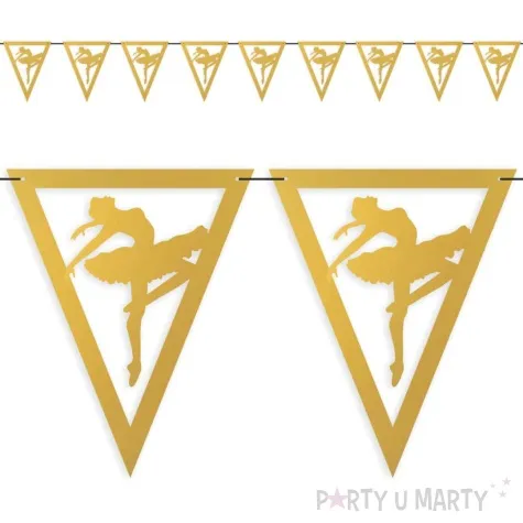 baner flagi baletnica zloty 3 6 m