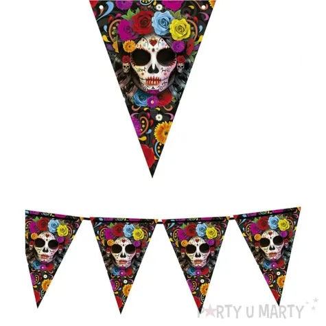 baner flagi catrina dia de muertos halloween guirca 3 m