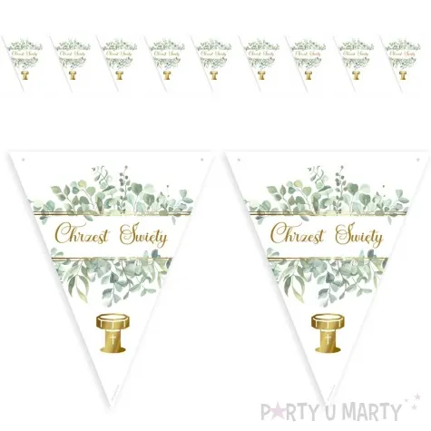 baner flagi chrzest swiety eukaliptus beauty 3 6 m