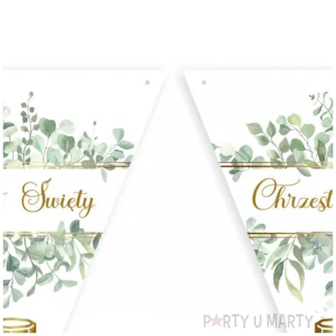 baner flagi chrzest swiety eukaliptus beauty 3 6 m