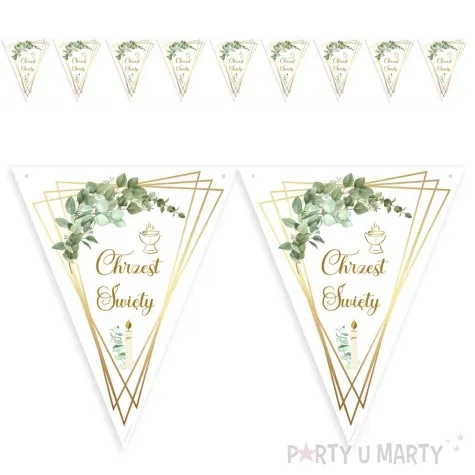 baner flagi chrzest swiety listki eukaliptusa 3 6 m