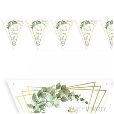 baner flagi chrzest swiety listki eukaliptusa 3 6 m