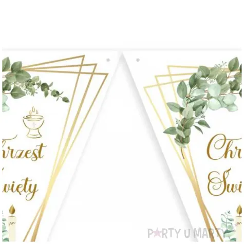 baner flagi chrzest swiety listki eukaliptusa 3 6 m