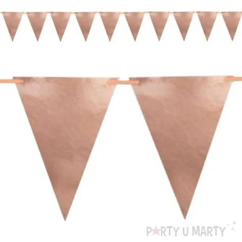 baner flagi classic rozowe zloto dekoracjepolska 160 cm