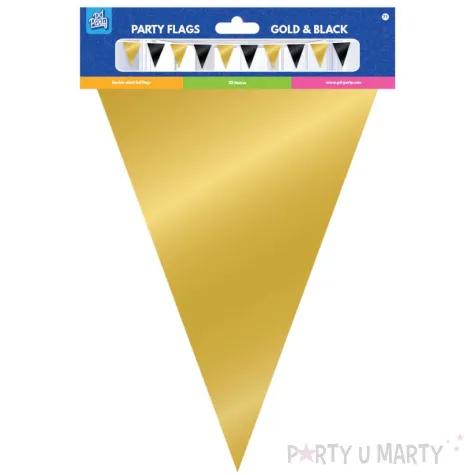 baner flagi classy party zloto czarny pd party 10 m