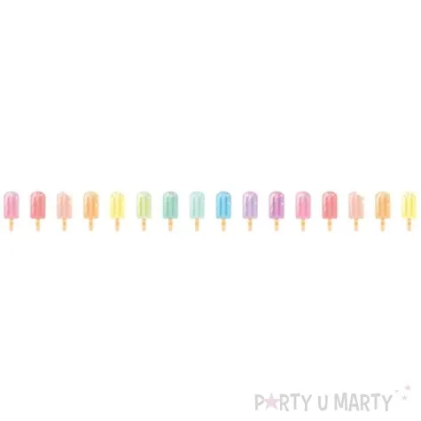 baner flagi crazy cake lody na patyku amscan 180 cm