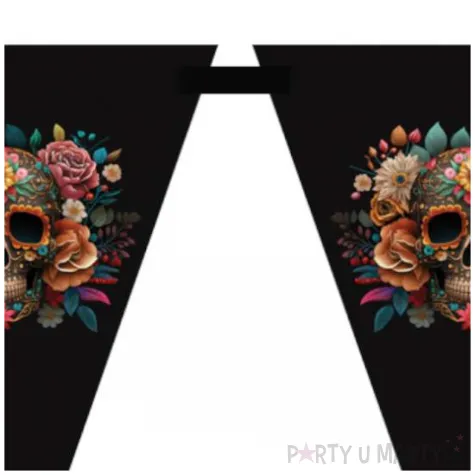 baner flagi dia de los muertos czarny congee 5 m