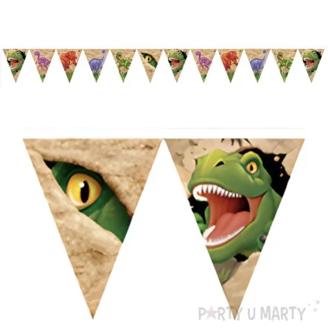 baner flagi dinozaury skaly fyasa 2 4 m
