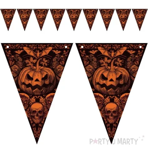 baner flagi gotyckie dynie halloween guirca 3 m