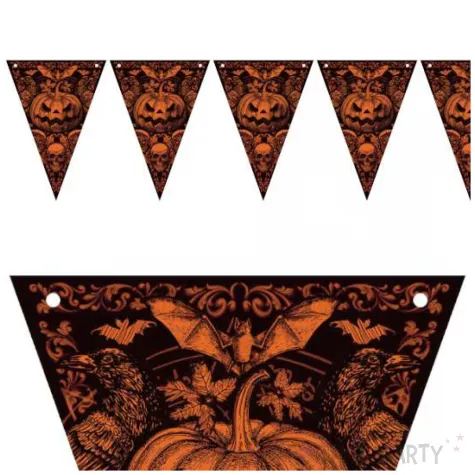 baner flagi gotyckie dynie halloween guirca 3 m