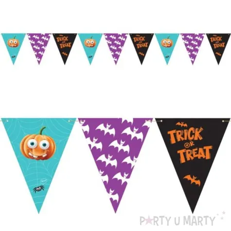 baner flagi halloween boo papierowy godan 250 cm